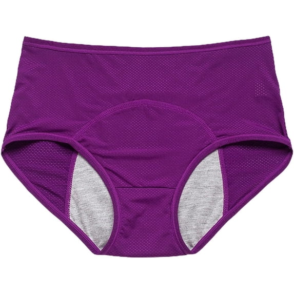 Leakproof Underwear for Women with Incontinence, Plus Size Panties L-8XL (40-150KG), Washable & Breathable Ladies Briefs