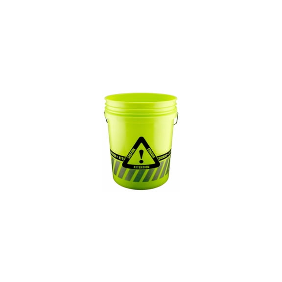 Leaktite 05GXCA01020 5 gal. Reflective Caution Bucket Safety Yello