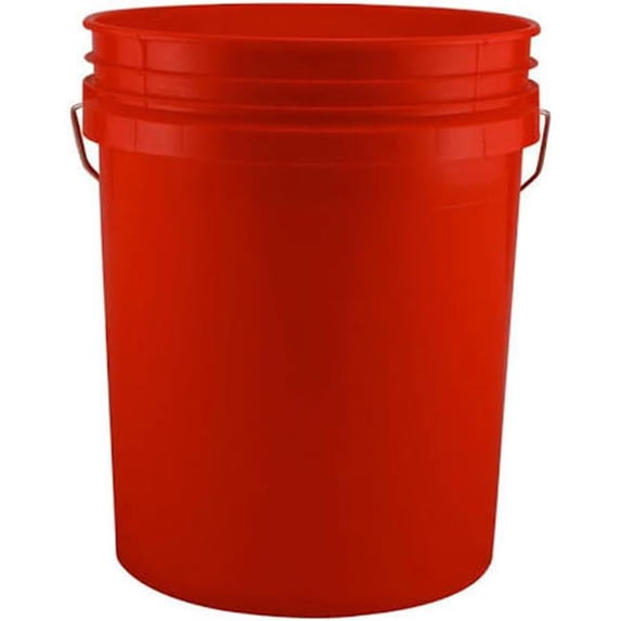 Leaktite 084305387509 5GLRED 5 gal Bucket, Red