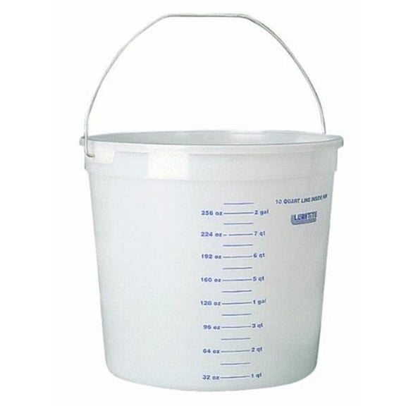 Leaktite 10Q12NM0012 10 Qt Multi-Purpose Pail W/Reinforced Rim, 10Qt