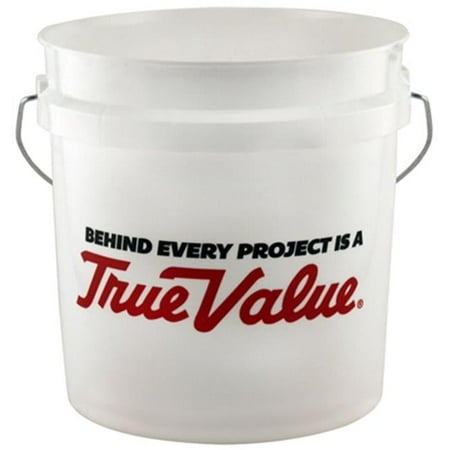 Leaktite  2 gal True Value Plastic Pail, White