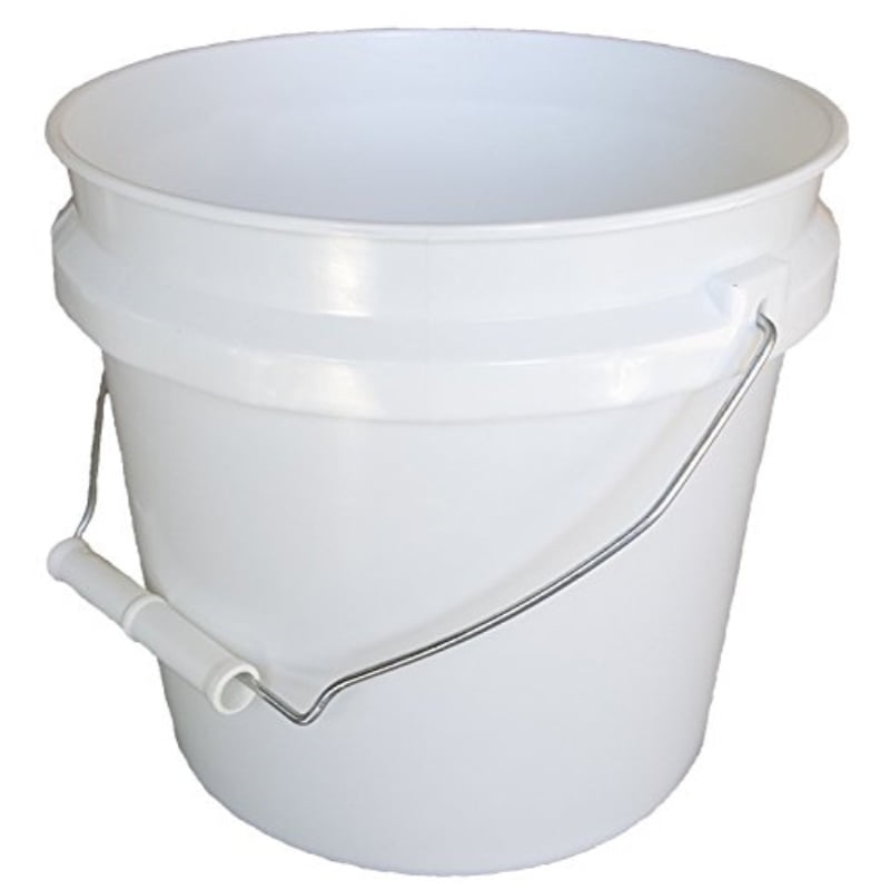 744456 1-Gallon White Plastic Pail Paint Pail/Container 745682355153