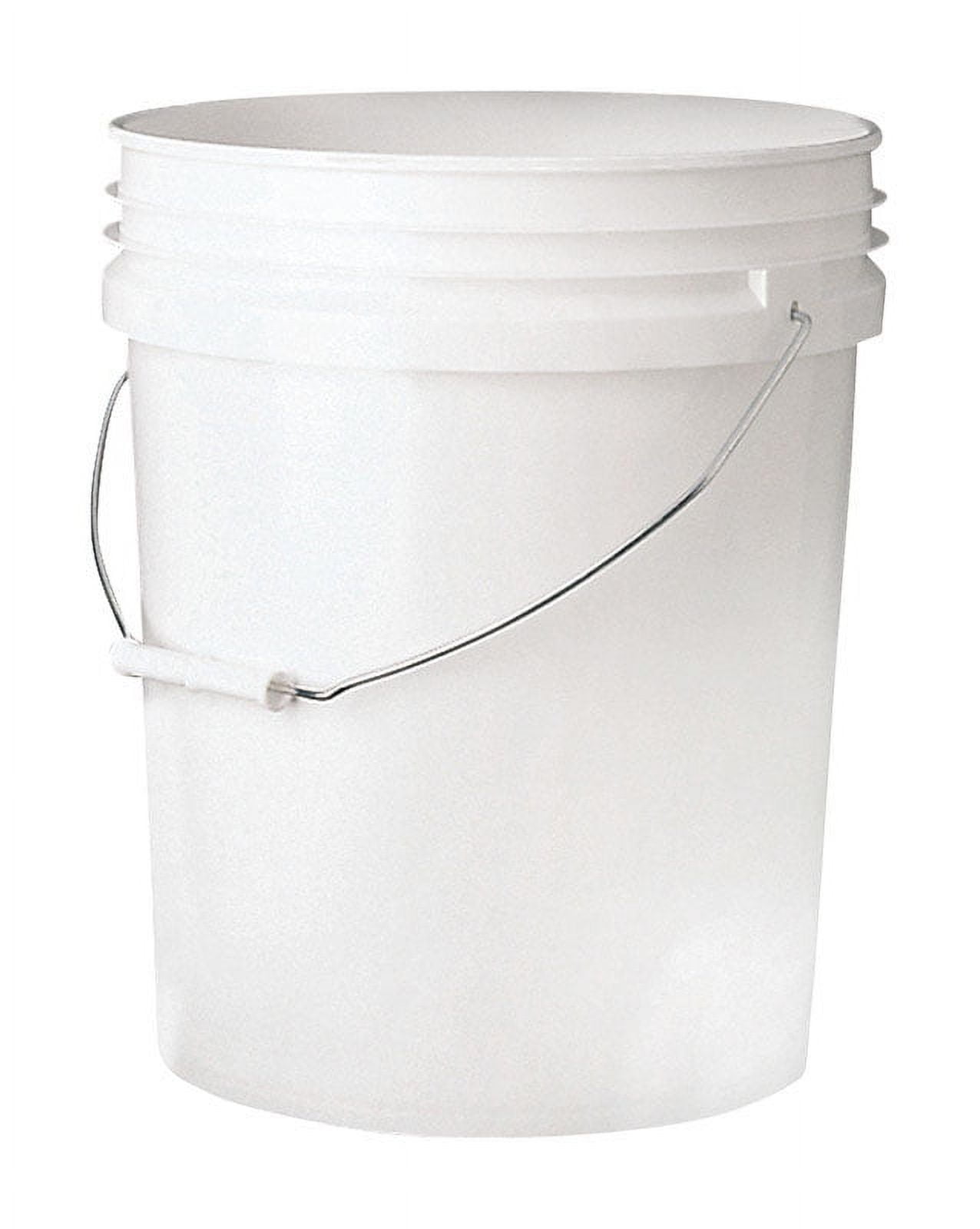 Leaktite White 5 Gallon Plastic Food Safe Bucket