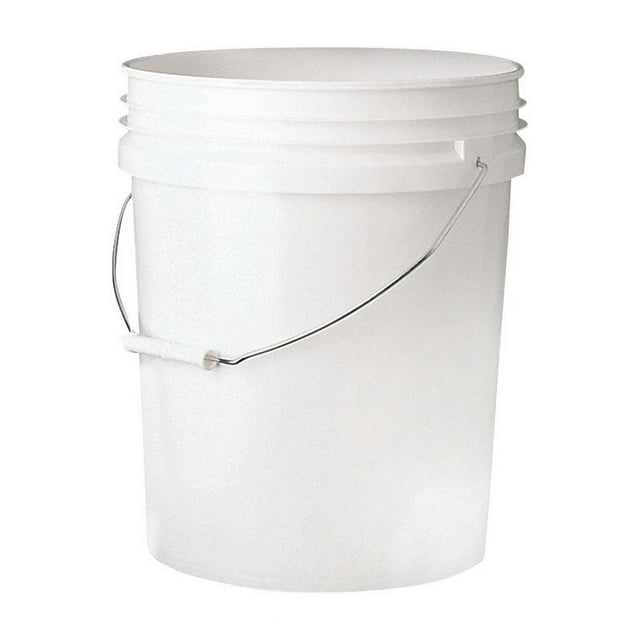 Leaktite White 5 Gallon Plastic Food Safe Bucket