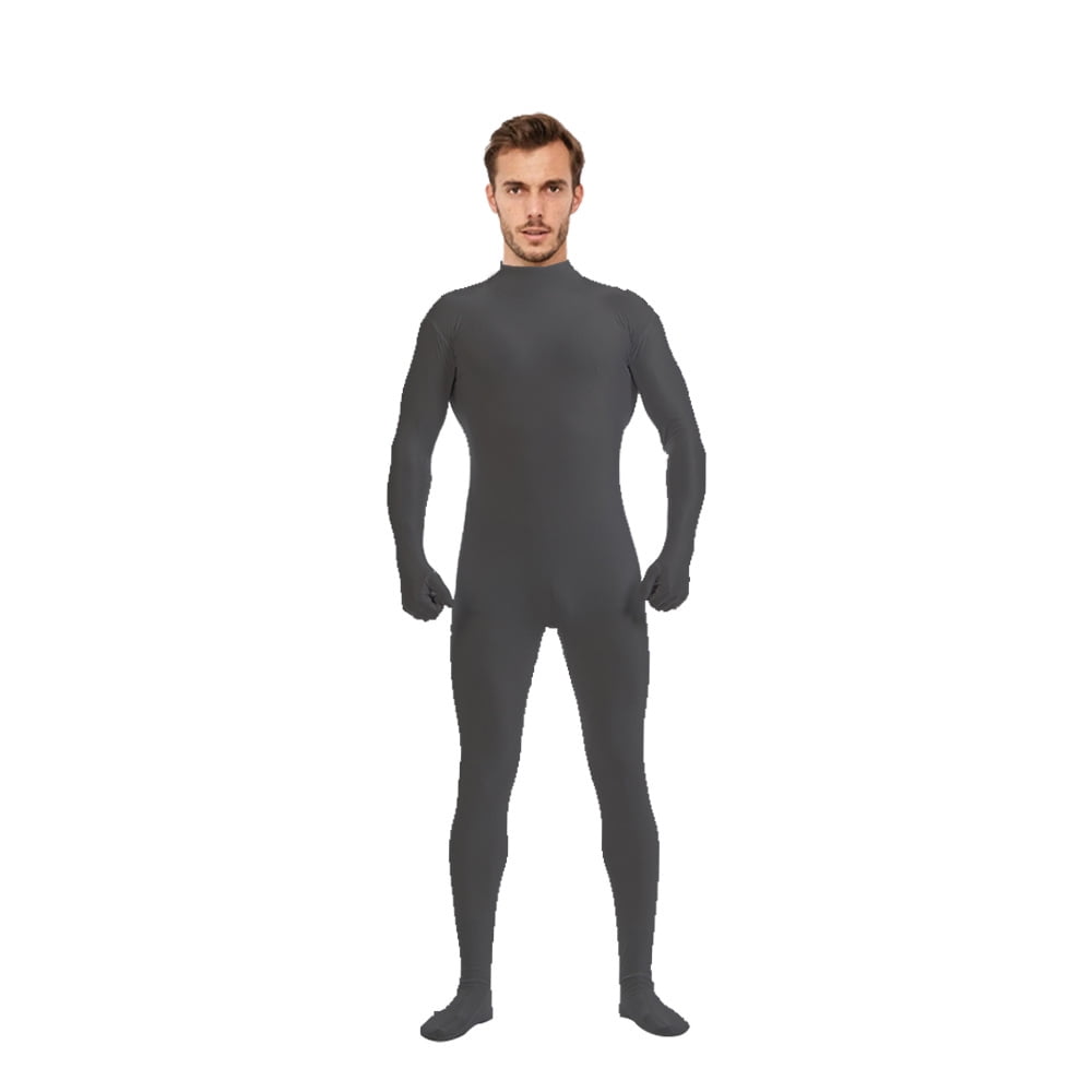 Leaky Head Allinclusive Tight Halfbag Jompsuit Zentai Solid Color