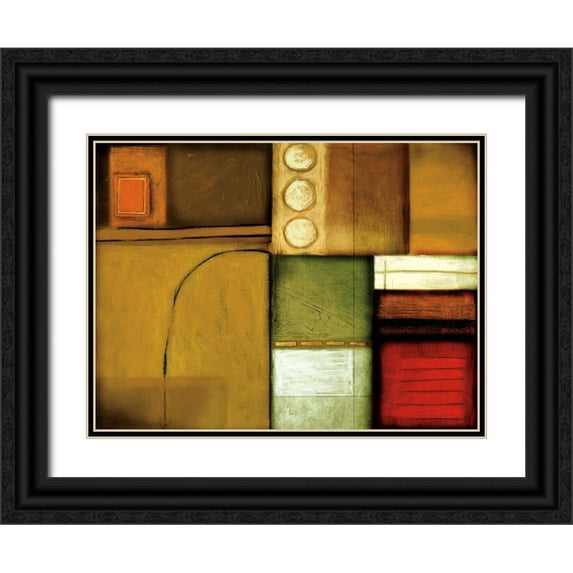 Leal, Fernando 32x25 Black Ornate Wood Framed with Double Matting Museum Art Print Titled - Rush Hour II
