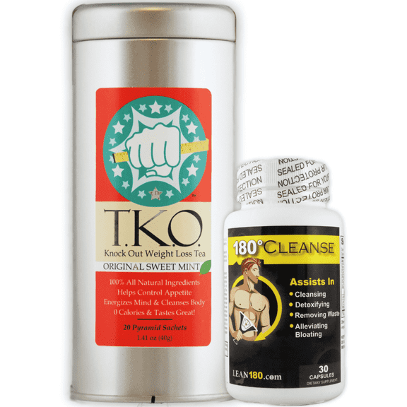 Lean 180 | Quick Cleanse Kit, Extra Strength | All Natural Detox Tea and Cleanse Supplement | Supports Healthy Digestion - Mint