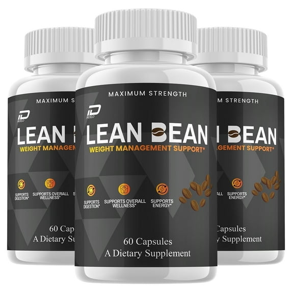 Lean Bean Keto Capsules - Lean Bean Pills Advanced Formula, Maximum Strength, 3 Pack, 180 Capsules