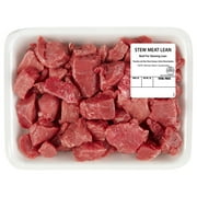 Lean Beef Stew Meat, Tray, Fresh, 1.0 - 1.5 lb