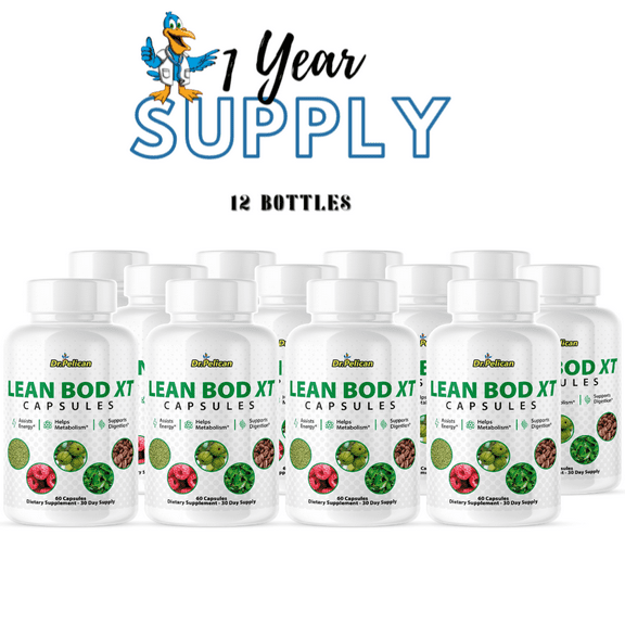 Lean Bod XT- Digestive Support- 12 Bottles- 720 Capsules