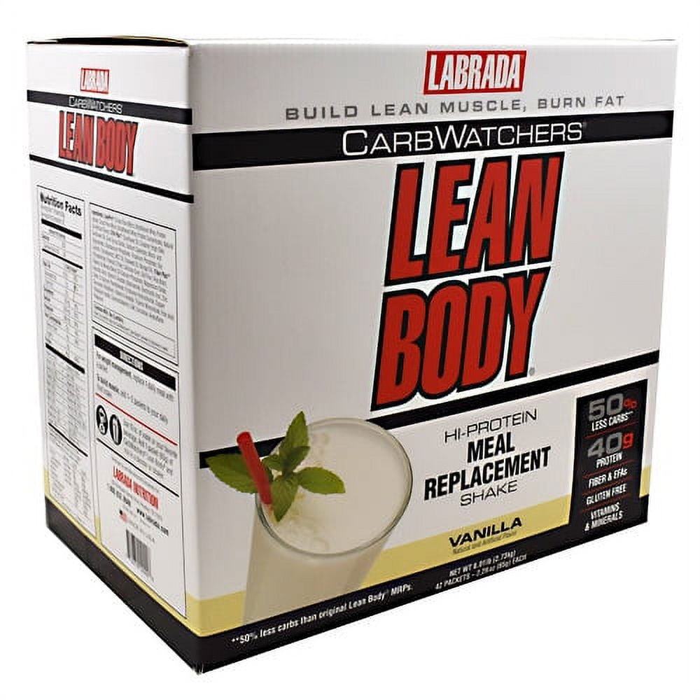 LABRADA Lean Body, Vanilla, 42 - 2.29 oz Packets