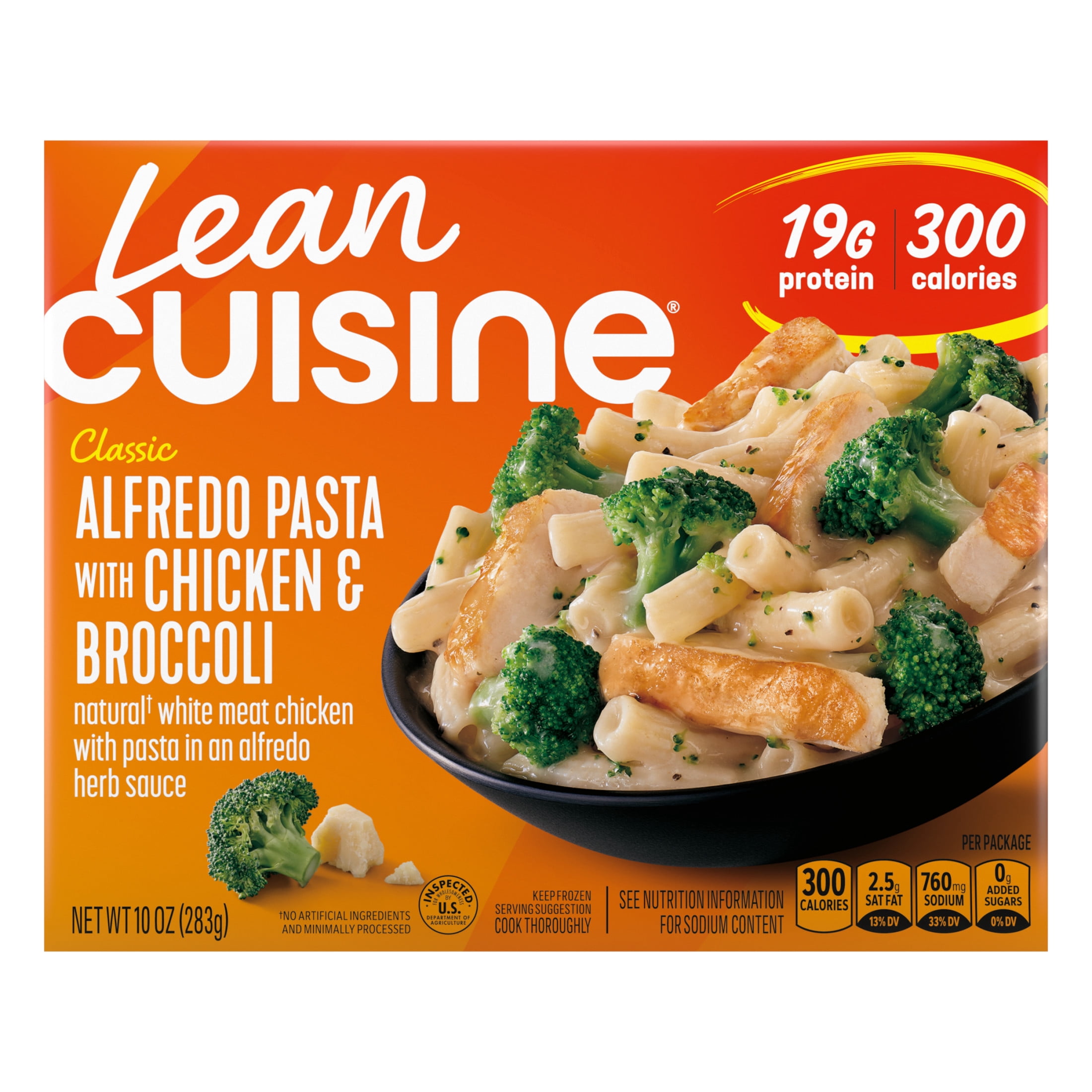 Lean Cuisine Chicken Alfredo Pasta with Broccoli, 10 oz - Walmart.com