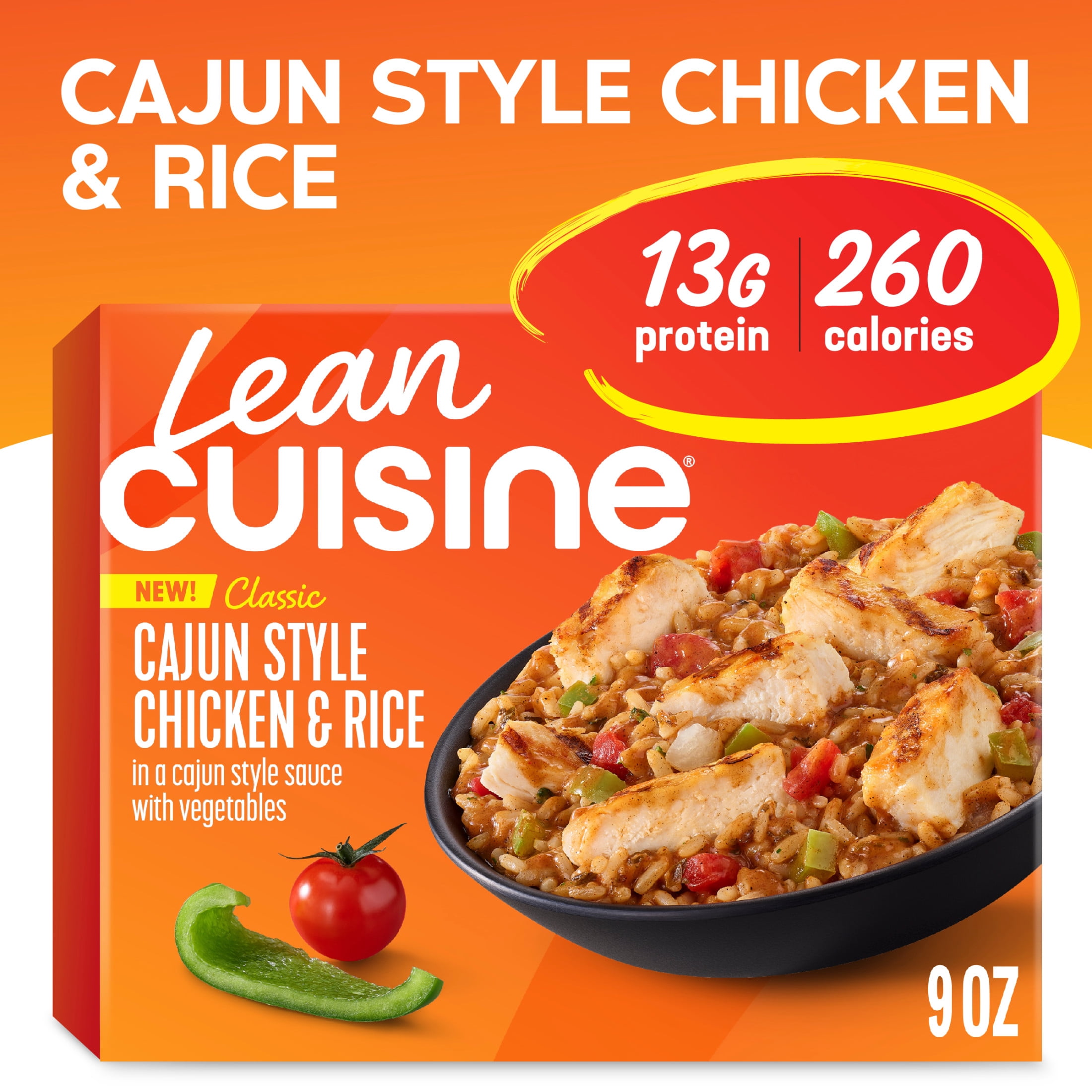 Lean Cuisine Cajun Style Chicken and Rice, Frozen Lunch or Dinner Frozen Meals 9 oz