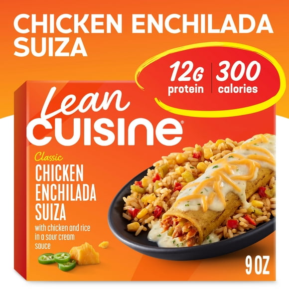 Lean Cuisine Chicken Enchilada Suiza Microwave Meals for Lunch or Dinner, 9 oz (Frozen)