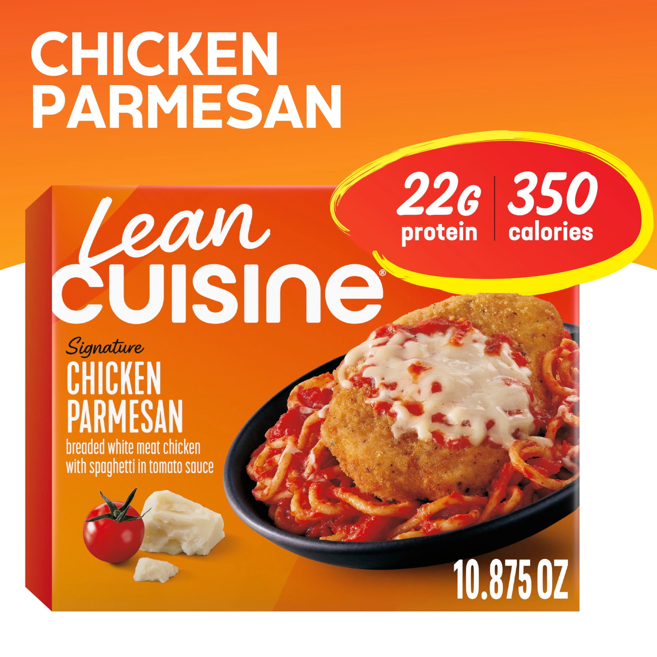 Lean Cuisine Chicken Parmesan Microwave Meals for Lunch or Dinner, 10.875 oz (Frozen)