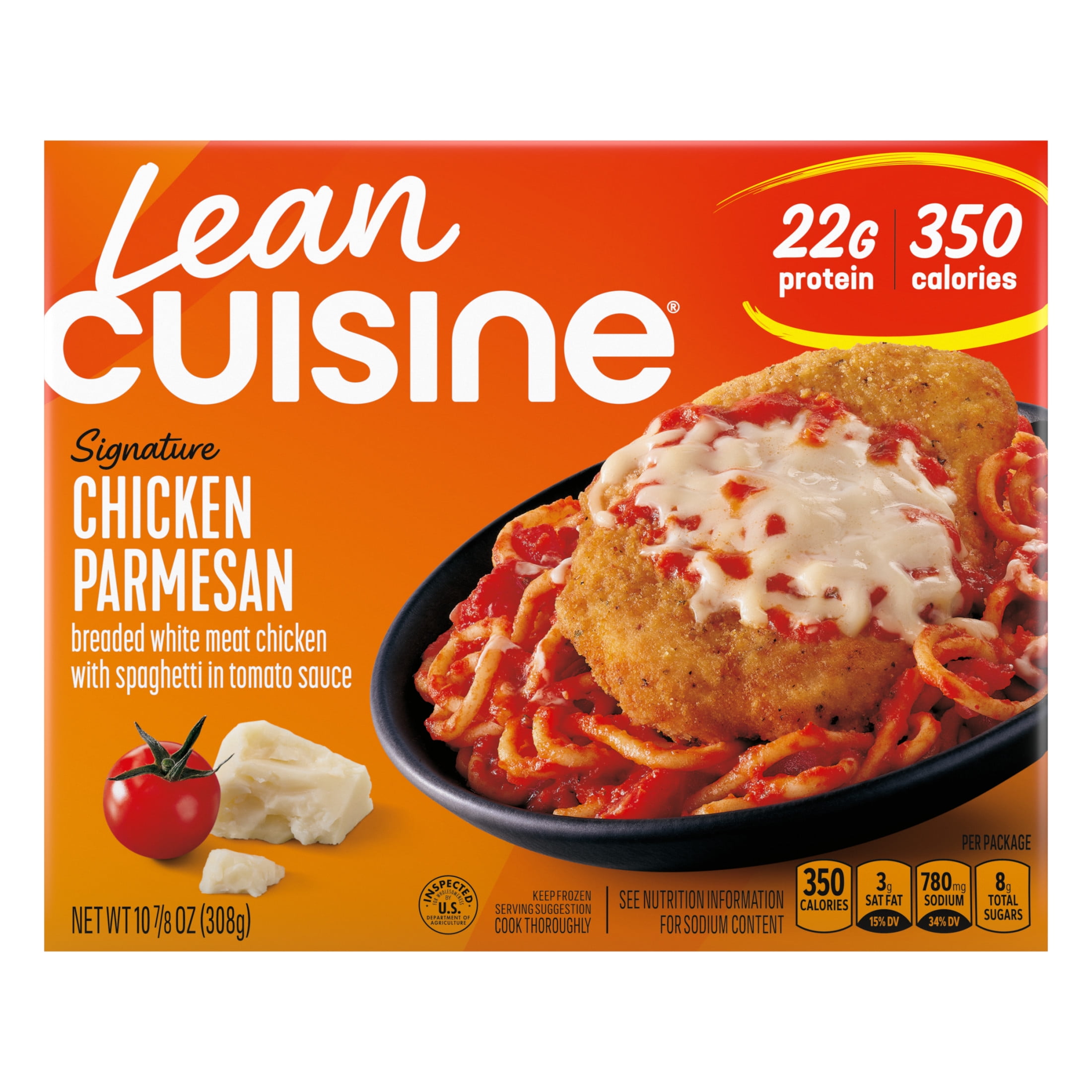 Lean Cuisine Chicken Parmesan Microwave Meals for Lunch or Dinner, 10.875 oz (Frozen)
