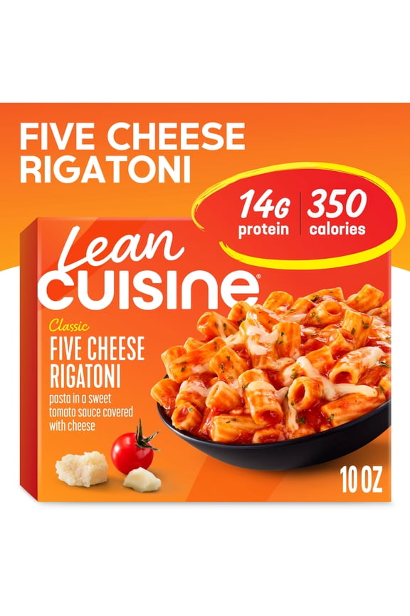 Five Cheese Rigatoni Microwave Meals for Lunch or Dinner, 10 oz (Frozen)