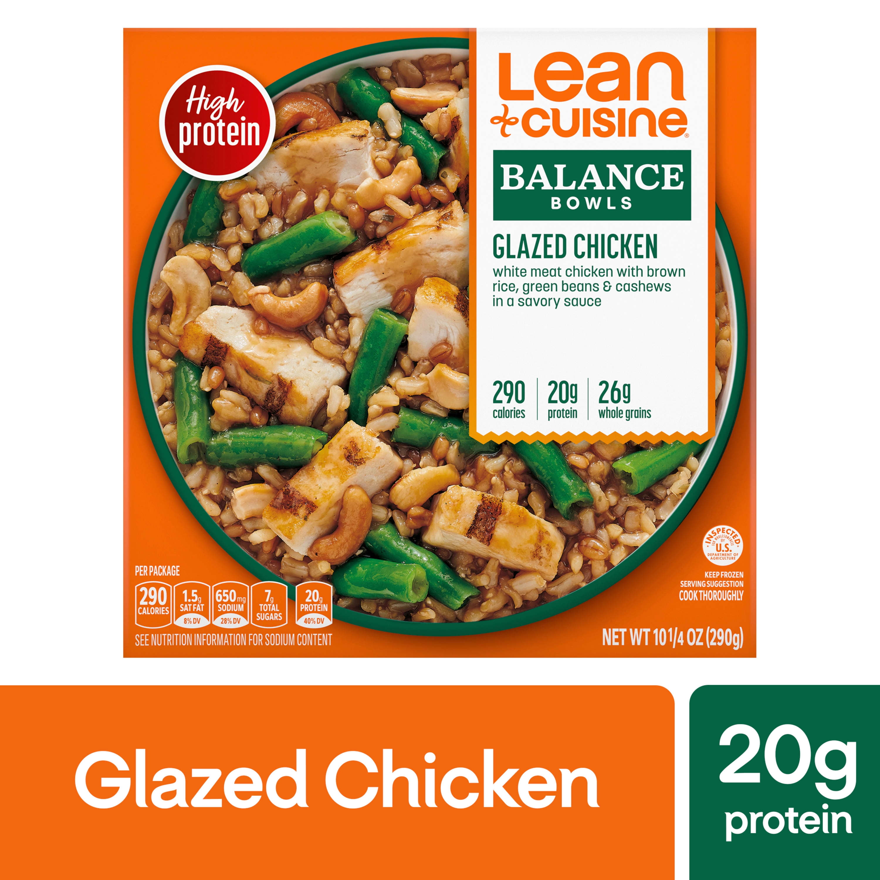 Lean Cuisine Glazed Chicken Bowls Meal, 10.25 oz (Frozen)