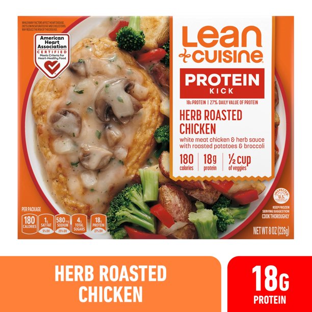 Lean Cuisine Herb Roasted Chicken Microwavable Meals for Lunch or