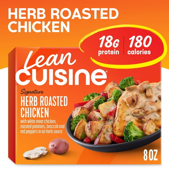 Lean Cuisine Herb Roasted Chicken Microwave Meals for Lunch or Dinner, 8 oz (Frozen)