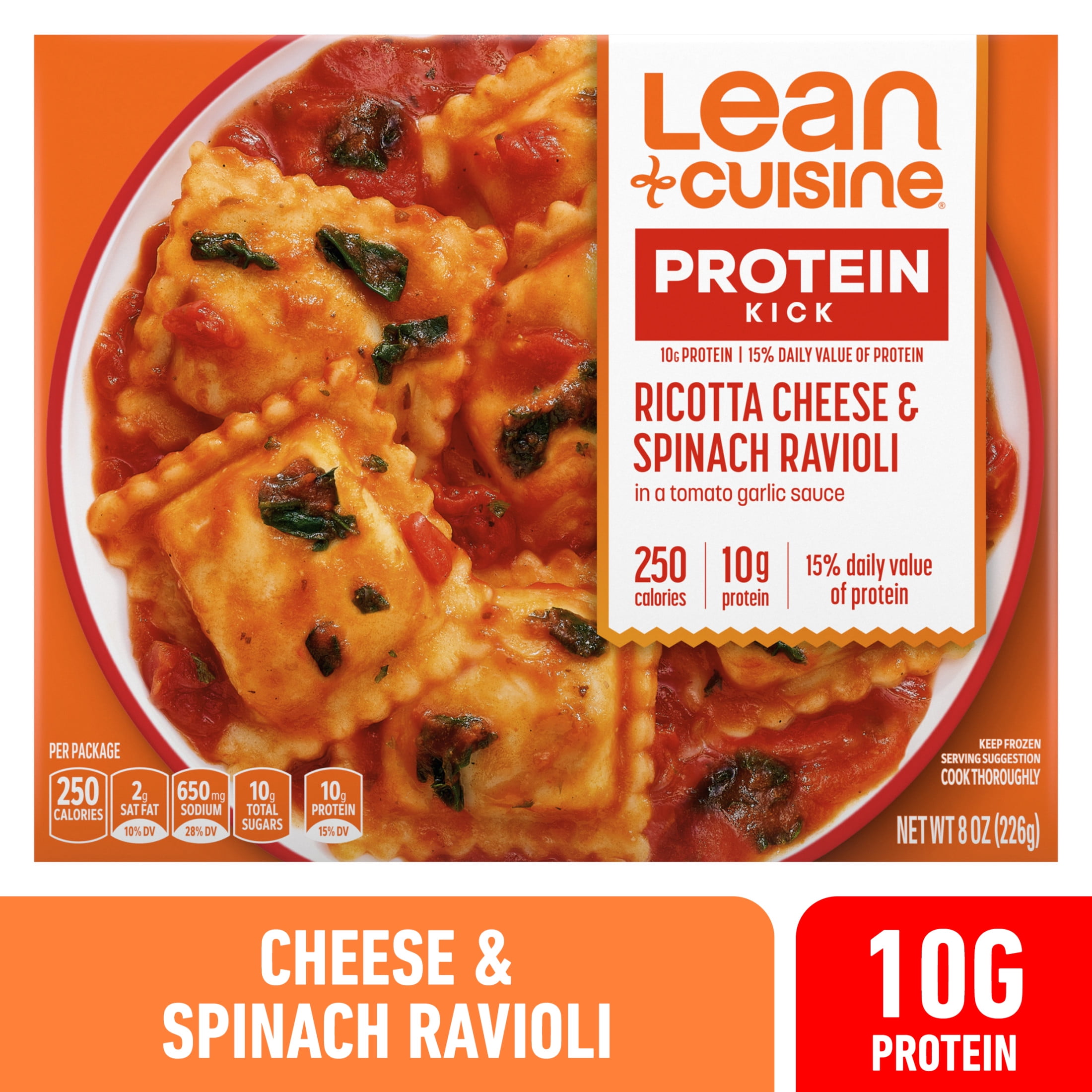 Lean Cuisine Ricotta Cheese and Spinach Ravioli, Protein Kick Bowls, 8 8 oz