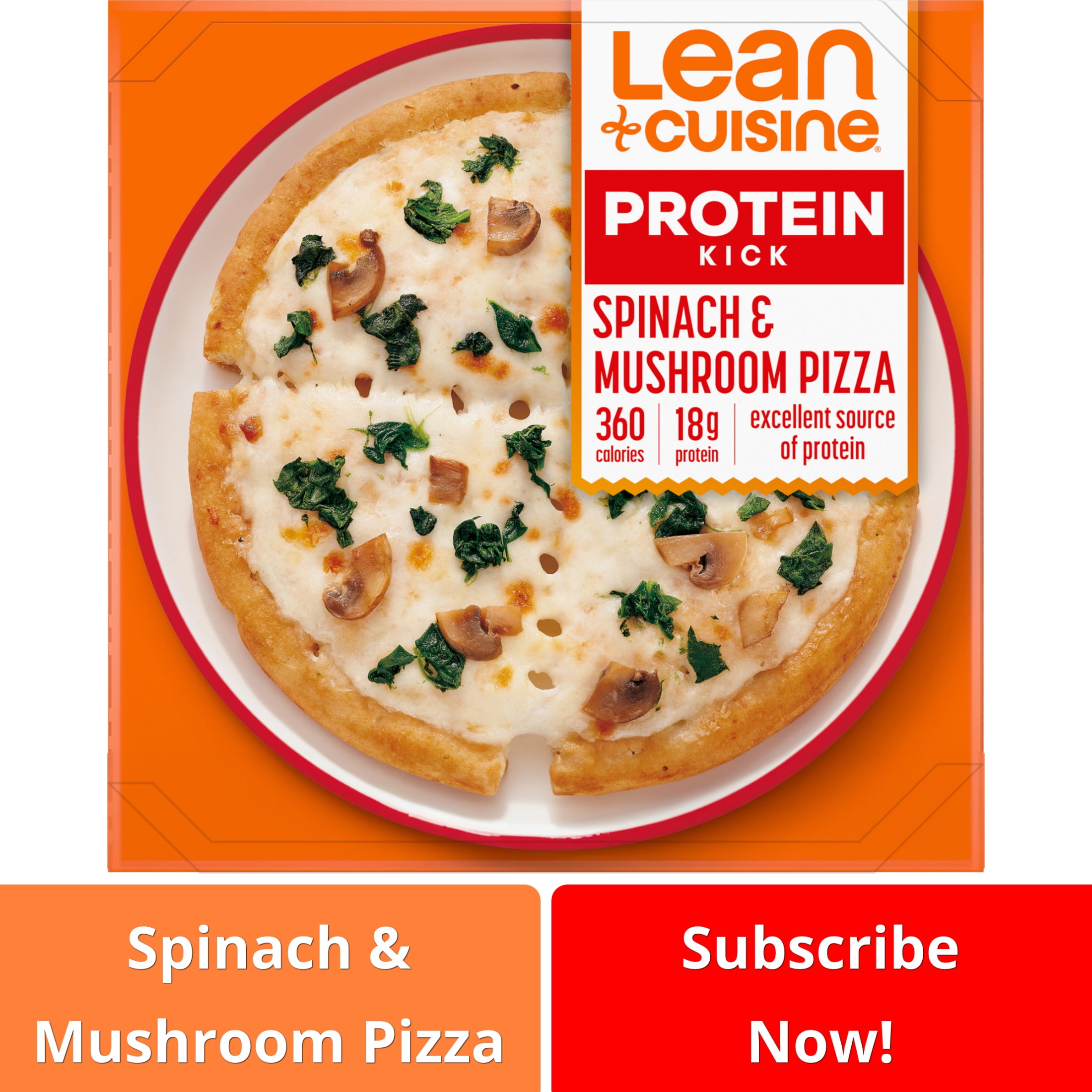 Lean Cuisine Spinach and Mushroom Pizza, 6 oz (Frozen Pizza)