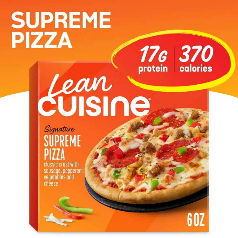 Lean Cuisine Supreme Frozen Mini Pizza, 6 oz, Four-Cheese Blend