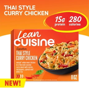 Lean Cuisine Thai Style Curry Chicken, Frozen Lunch or Dinner, Single Frozen Meals 8 oz