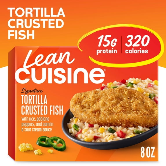 Lean Cuisine Tortilla Crusted Fish Microwave Meals for Lunch or Dinner, 8 oz (Frozen)