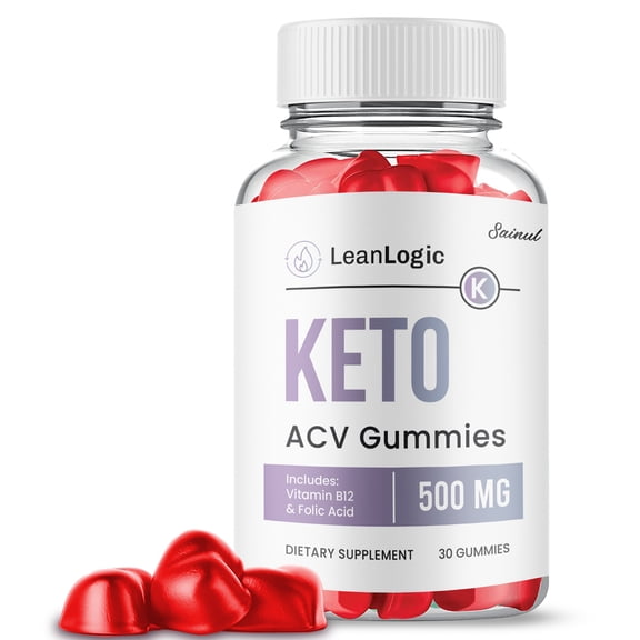 Lean Logic Keto ACV Gummies, Max Strength, Apple Cider Vinegar, 1 Month Supply Dietary Supplement (1 Pack)