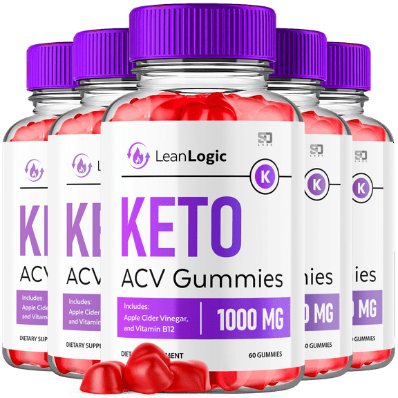 Lean Logic Keto ACV Gummies Maximum Strength Apple Cide Vinegar Supplement 5 Pack