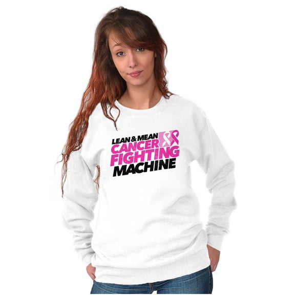 Lean Mean Cancer Fighting Machine BCA Women Crewneck Sweatshirt Brisco Brands S