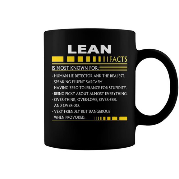 Lean Name Gift Lean Facts Coffee Mugs