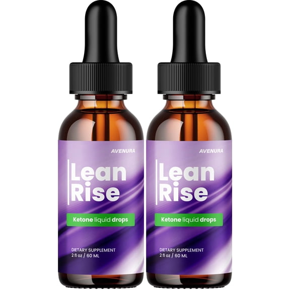 Lean Rise Liquid Drops – LeanRise Natural Blend Advanced Formula for Active Lifestyle, 2 Pack, 2 Month Supply