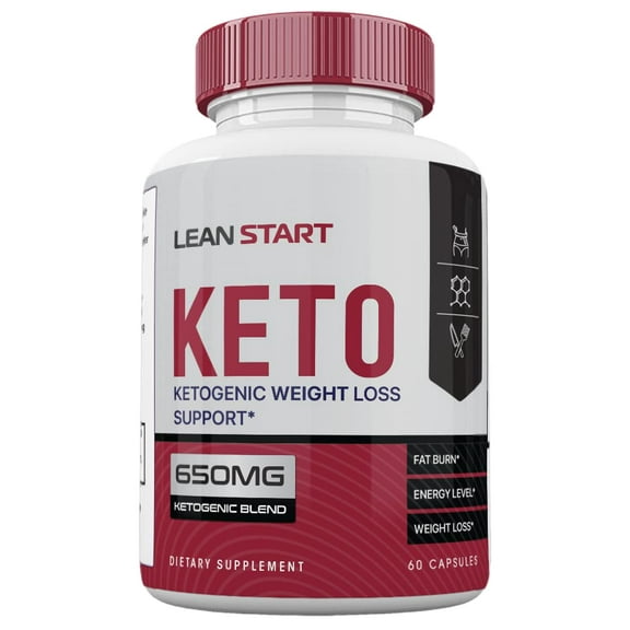 Lean Start Keto Ketogenic, Lean Start Keto Raspberry Ketone, 60 Count, 1 Month Supply