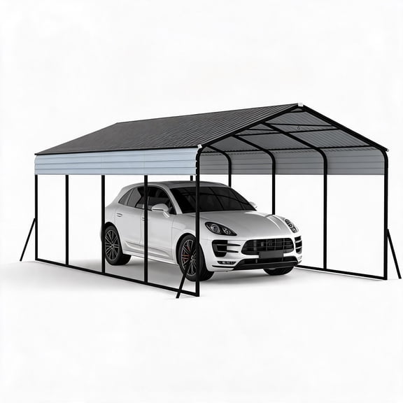 Lean-To Outdoor Storage Shed, Space-Saving Wall-Attached Backyard Storage Solution for Tools.