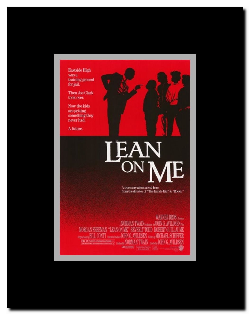 Lean on Me Framed Movie Poster