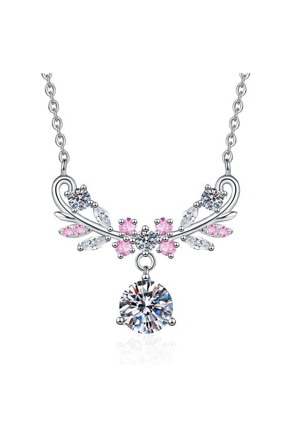 925 sterling silver forest necklace, with wheat ear clavicle chain, extremely luxurious, simple and stylish, perfect for all kinds of clothing collocation, suitable for daily commuting