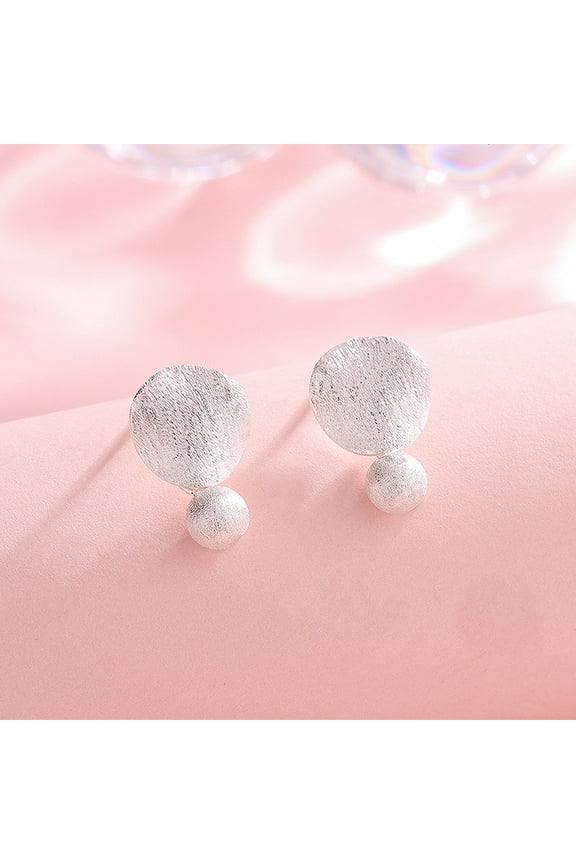 999 sterling silver brushed hoop earrings, exquisite and sparkling, offer ultimate luxury, a simple and stylish look, and are perfect for any outfit, perfect for everyday wear.