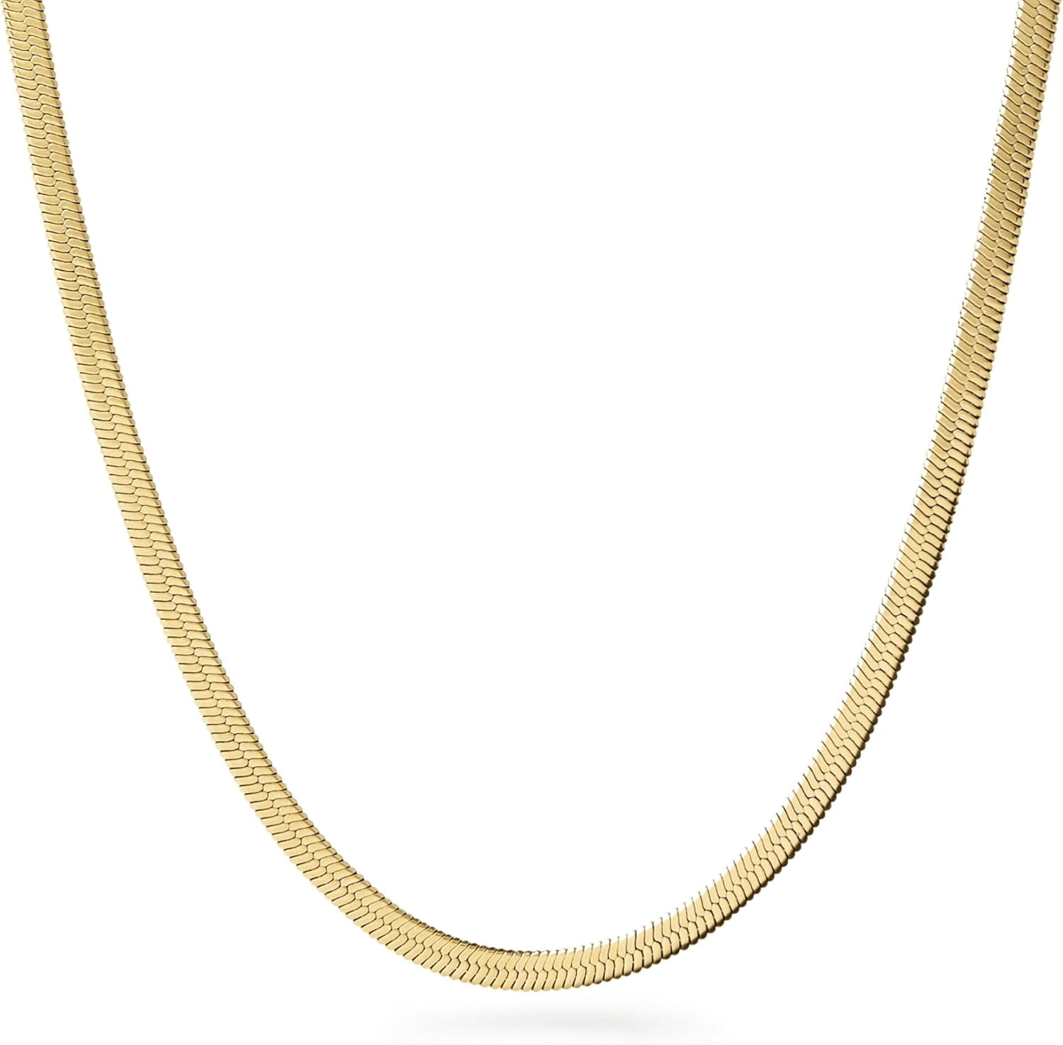 Leander Gold Chain Necklaces for Women - 14K Gold Plated, Hypoallergenic Jewelry - Dainty, Layering & Trendy Necklace Styles with Herringbone & Paperclip Designs Jewelry Assorted Styles