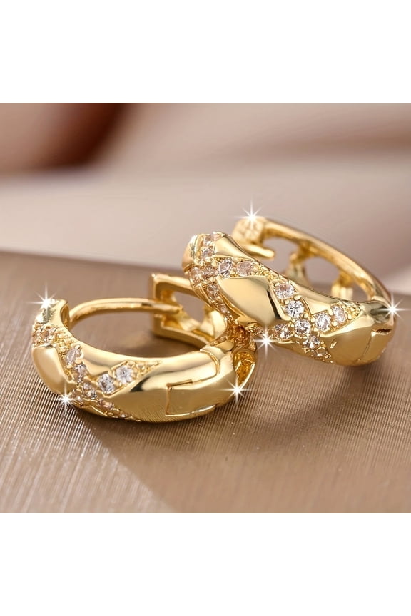 Hoop Earrings for Men S925 Sterling Silver Hypoallergenic Hoop Earrings, 14K Gold Plating Round Circle Earrings For Men Women
