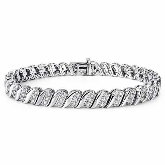 Leander S925 Silver-Plated Zircon Tennis Bracelet, Gold-Plated Copper, Hip-Hop Fashion Jewelry for Daily Wear and Outfits