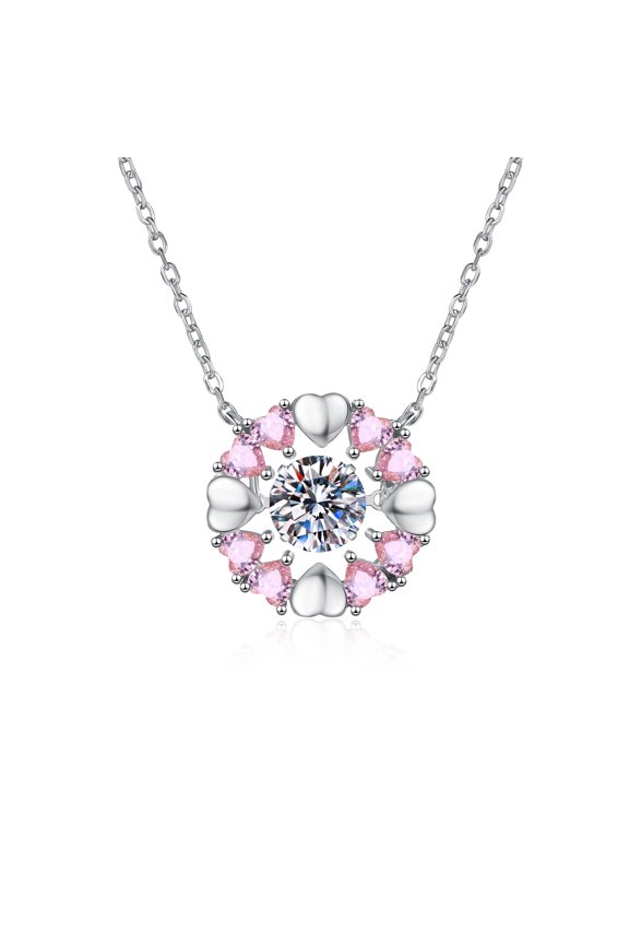 's 925 sterling silver dynamic beating heart necklace and heart pendant necklace are exquisitely luxurious yet stylish. A stunning choice, the perfect Valentine's Day gift.