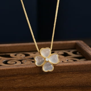 4 Leaf Clover Jewellery Silver Plated Four Leaf Clover Pendant