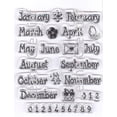 thumbnail image 1 of Leane Creatief Project Life & Cards clear stamp Months, 1 of 2