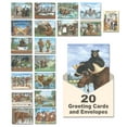 thumbnail image 1 of Leanin' Tree, Laughing Bear Art, Greeting Cards Assortment Box, Assorted Cards with Envelopes All Occasion, (20 Funny Cards, 22 Colorful Envelopes), 1 of 10