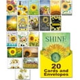 thumbnail image 1 of Leanin' Tree, Hello Sunshine, Box of Cards for All Occasions, Assorted Cards with Envelopes All Occasion, (20 Greeting Cards, 22 Colorful Envelopes), 1 of 9