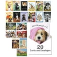 thumbnail image 1 of Leanin' Tree, It's A Dog's World, Greeting Cards Assortment Box, Assorted Cards with Envelopes All Occasion (20 All Occasion Cards, 22 Envelopes), 1 of 9