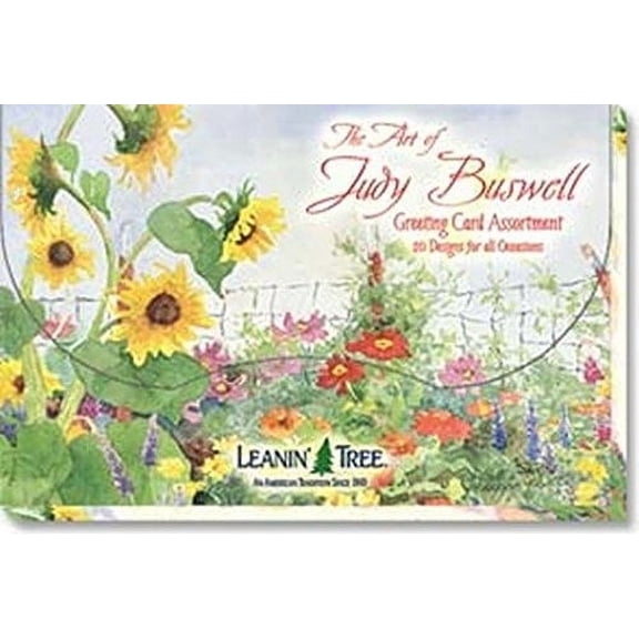 Leanin' Tree The Art of Judy Buswell - Made in USA - 20 All Occasion Cards Assortment Box with Envelopes, Greeting Cards Assortment Box, Includes Birthday, Blank Notecards, Thank You, Friendship