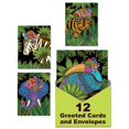 thumbnail image 1 of Leanin' Tree Jungle Spirit By Laurel Burch - Made In USA - 12 Assorted Cards with Envelopes All Occasion, Notecards with Envelope - Includes Happy Birthday Cards and More, Cute Stationary For Women, 1 of 7